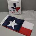 Texas Flag 2x3 Heavy Duty Outdoor TX State Flags Embroidered Star Sewn Stripes 2 Brass Grommets for Outside