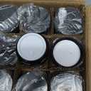 1oz Glass Jar with Lid, Hoa Kinh 30Pack Amber Round Containers Cosmetic Glass Jars with Inner Liners and Black Lids Travel Jars for Storing Lip and Body Scrub, Lotion, Body Butter, Bath Salts, Liquid