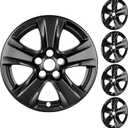 17 Inch Wheel Skins Compatible with 2019-2026 Toyota RAV4 XLE/RAV 4 Hybrid XLE/Hybrid LE, Fits Factory Alloy Wheels, Gloss Black Snap-On Replacement Wheel Cover, Set of 4