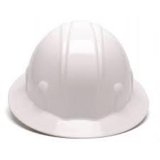 White Industrial Safety Helmet, ANSI Approved 6-Point Ratchet Suspension Approved OSHA Hard Hats for Construction and Industrial Applications