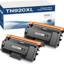 TN920XL Toner Cartridges Compatible for Brother TN920 TN920XL TN920XXL Toner Cartridges High Yield Work with HL-L6210DW HL-L5210DW HL-L6210DWT HL-L5210DWT MFC-L6810DW HL-L5210DN HL-L6310DW, 2-Black