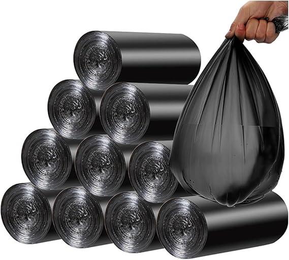 100pcs/5 Roll Garbage Bags 45x50cm Household Disposable Plastic Trash Bags Home Storage Bag 5-7 L Cleaning Waste Bag (Color : 5 rolls-blak, Size : 45x50cm)