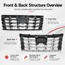 Grille Grill Compatible with 2022 2023 Hyundai Tucson 86350-N9000 HY1200248