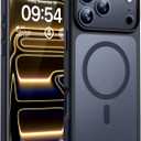 TOCOL for iPhone 17 Pro Case, Compatible with Magsafe, Built-in Magnetic Ring, Full Camera Protection, Drop Protection, Translucent Matte Phone Case for iPhone 17 Pro 6.3 Inch (Black)