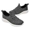 Mens Hands Free Slip On Shoes Casual Slip in Loafers Step in Walking for Men Laceless Knit Running Shoes Athletic Gym Tennis (Size 12, Dark Grey)