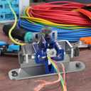 Nelyrho Manual Wire Stripper Machine, 15-1/0 AWG Portable Wire Stripping Machine, Craftsman Wire Stripping Tool for 1.45-8.25 mm Copper Scrap Wire Recycling, 4 Channel Cable Stripper