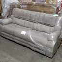 Sitswell Platinum Pearce Reclining Sofa Earthtone Grey 90.94"w x 3858"d x 41.34"h