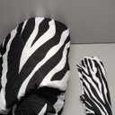 Comforter Set Twin Size, Zebra Stripe Animal Soft 2 Pcs Bedding for Kids and Adults, Black White Comforter Set with Pillowcase, for Bedroom Bed Decor