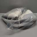 21" x 18" Extra Large storage baskets,Decorative blanket basket with lid for Living room,rope baskets with lid,wicker hamper for bedroom,Big,Round,White & Grey 115L