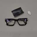 livho Oversized Eyewear Frame for Woman and Men - Rectangle Fashion Glasses for Computer, Chic Preppy Frame (*Coco Tortoise)