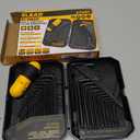 ELEAD Hex Key Allen Wrench Set: 41-Piece Hex and Torx Key Set with Torque Handle, Standard SAE(0.028"-3/8") & Metric(0.7mm-10mm) & Torx(T9-T50) in Storage Case, Heat Treated Chrome Vanadium Steel