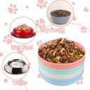 24 Pcs Cat Whisker Fatigue Bowl, Small Shallow Pet Dishes, Wide Plates for Wet Food, 5.5 Inch Wheat Straw Bowls for Kittens and Short Legged Cats