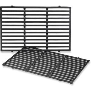 Weber PorcelainEnameled CastIron Cooking Grates 19.5" x 12.9" Superior Heat Retention, HeavyDuty, LongLasting Replacement Grates, Genuine Weber Grill Replacement