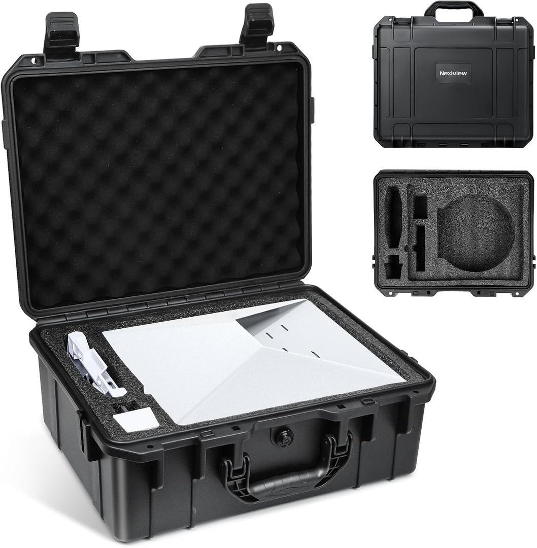 Starlink Mini Case, Waterproof Hard Case with Foam for Precision Fit, Upgraded Latch, Lightweight and Portable, Perfect for Starlink Mini Dish Kit, Travel, Camping, RV,Indoor & Outdoor Use