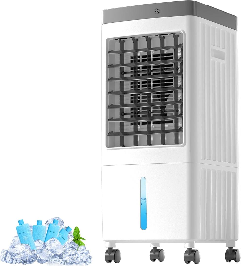 Lerat Portable Air Conditioners for Room, Swamp Cooler Portable AC Unit with Large Water Tank, Windowless Evaporative Air Cooler with 3 Speeds, Rapid Cooling Room Air Conditioners for Home & Garage