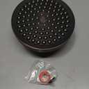 High Pressure Shower Head - Anti-Clogging Silicone Nozzles 2.5 GPM Removable Restrictor - Easy to Clean and Install - Includes Plumbers Tape - 6 inch - (Oil Rubbed Bronze 2.5GPM)