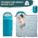 BISINNA Kids Sleeping Bag for Boys Girls with Pillow 3 Season Camping Sleeping Bag Portable for Children Hiking Backpacking Indoor Outdoor