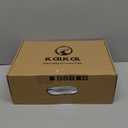 Kalkal Men's Deck Boots Anti-Slip Saltwater Fishing Rain Boots with Memory Foam, Waterproof Rubber Ankle Work Boots for Sailing (Size 7-14) (13, Green Brown)