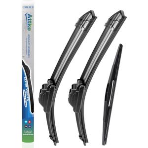 ATTKE Front and Rear Wiper Blade Set for GMC Envoy 2007-2009/GMC Yukon 2007-2014 (22 + 22 Front Wiper Blade and 12 Rear Wiper Blade)