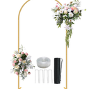 Metal Arch Backdrop Stand 7.2FT Gold Wedding Balloon Arched Backdrop Stand Square Arch Frame for Birthday Valentines Day Party Bridal Baby Shower Ceremony Decoration