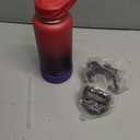 32oz Insulated Water Bottle with Straw, Stainless Steel Metal Vacuum Water Flask, Large Thermal Water bottle with Leakproof 3 Lids for Travel, Camping, Gym Sports Dark Rainbow