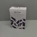 Kodrine 20oz Glass Tumbler with Straw and Lid, Bamboo Lids Water Bottle, Reusable Iced Coffee Cups, Wide Mouth Smoothie Cup with Protective Silicone Sleeve BPA FREE-White+Amber-2pack