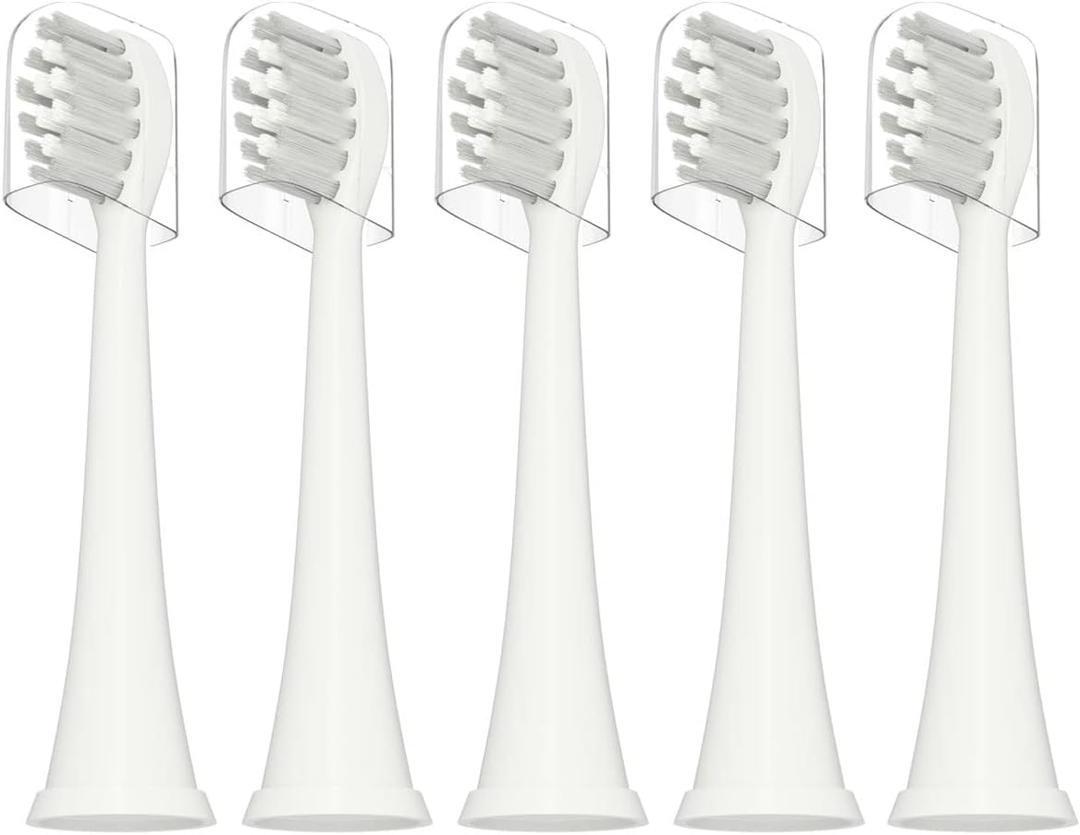Replacement Toothbrush Heads Compatible with TAO Clean Electric Toothbrush Replacement Heads,5 Pack,White