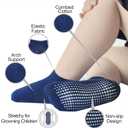 EPEIUS Baby Socks Low Cut Non-Slip Socks for Newborn Infants Toddlers Girls Boys Ankle Socks with Grips 12 Pairs (6-12 Months)