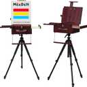 MEEDEN Portable Aluminum French Easel - Outdoor Tripod for Painting, Tabletop, Carry Bag