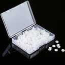 300 Pieces Silicone Rubber Stopper Rings Clear O Rings Rubber Spacer Beads Hoops for Bracelet Necklace DIY Jewelry Making Accessories