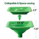 Extra Large Silicone Funnel with Stand Collapsible for Harvest Right Freeze Dryer,Wide Mouth Fit All Size Harvest Right Freeze Dryer Trays, Easy Transfer Food,Freeze Dryer Accessories