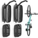 monTEK Swivel Bike Wall Mount, Bike Hangers for Garage, Space-Saving Vertical Bike Rack, Sturdy Bike Storage Rack Holds Up to 66lbs, Easy to Install, 2 Pack