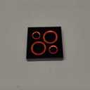 LLKUANG Central Console AC Volume Knob Button Switch Cover Trim Fit for Chevrolet Corvette C7 2014-2019 Aluminum Alloy Air Conditioner Knob Adjustment Cover-4pcs (Red)