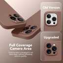 Magnetic for iPhone 13 Pro Max Case, Compatible with MagSafe, [Full Camera Protection][Screen Protector] Silicone Shockproof Protective Phone Case for iPhone 13 Pro Max 6.7", Brown