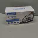 IRONDAY Steam Iron for Clothes 20s Fast Heat-up,1700W Iron with 14.07oz Large Water Tank,Non-Stick Ceramic Soleplate, Anti-Drip, Auto-Off, Burst Steam, Self-Cleaning, Ironing Clothes for Home, Grey