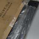 Fire Beauty Fireplace Screen with Doors, 2-Pannel Handcrafted Solid Wrought Iron Decorative Mesh,Baby Safe Proof Firewood Burning Stove Accessories(Black) (37.8" L x30.7 " H)