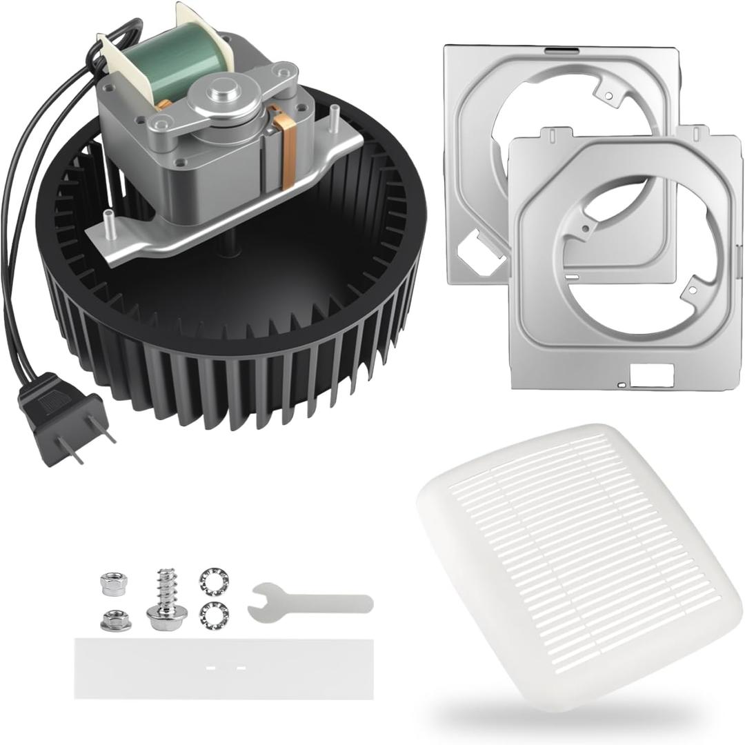 BKR60 Replacement Motor for Broan NuTone Bath Fan - Compatible with Models 670 671 688 689 693 695 696N 695C 690NT 690NT-A More 2-Year Qa