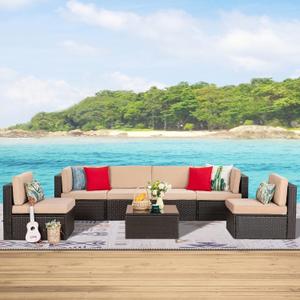 Shintenchi 7 Pieces Sofa Set (Beige)