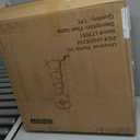 Modern Floor Lamp for Living Room with Glass Tray and Night Light, Alabaster Bedroom Lamp, Tall Lamp with Linen Shade, Marble Base Standing Lamp for Living Room,Bedroom,Office(Bulb Included)