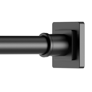 UIOSANRT Tension Shower Curtain Rod 3168 Inches NonSlip Shower Rod Tension Mounted No Drill Black Shower Curtain Rods Spring Tension Rod Adjustable Tension Curtain Rod for Windows Bathroom