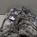 Sealy Electric Blanket Full Size, Heated Warming Blanket Faux Fur & Flannel with 10 Heating Levels & 112 Hours Auto Shut Off, Fast Heating, Machine Washable, Grey, 80 x 84 Inch