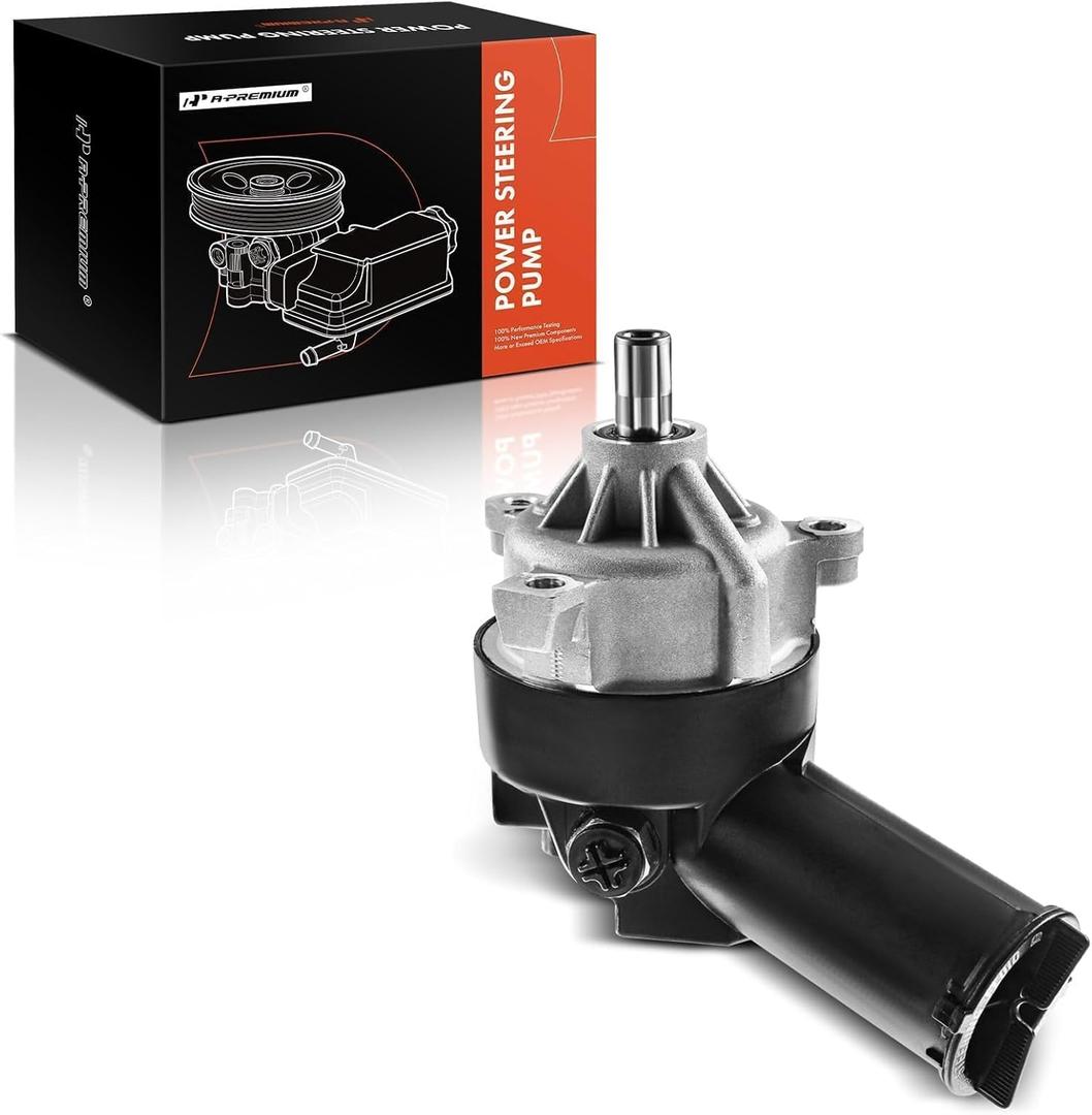 A-Premium Power Steering Pump, with Reservoir, Compatible with Ford F-100 F100 Ranger 1996-1997, Mustang 1994-1995, Ranger 1995-1997, Tempo/Topaz 1990-1991 & Mercury Topaz 1990-1991, 2.3L 5.0L 5.8L