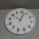 HZDHCLH White Wall Clocks Battery Operated 12 inch Silent Non Ticking Modern Wall Clock for Living Room Bedroom Kitchen Office Decor