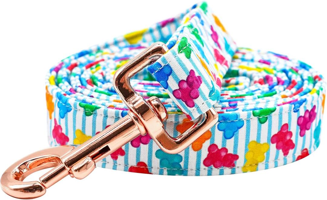 Elegant little tail Dog Leash, Pink Girl Dog Leashes Durable and Strong Pet Leash Holiday Dog Leash with Soft Handle for Small Medium Large Dogs (X-Small (Pack of 1), Bear)