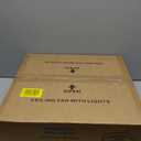 Ceiling Fans with Lights and Remote, Flush Mount Ceiling Fan with Light, 3000-6500K Dimmable Modern LED Ceiling Fans, 6 Wind Speeds, Low Profile Small Ceiling Fan for Bedroom, Kitchen, Office (18 inch, Matte Black)