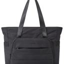 BAGSMART Tote Bag for Women, Lightweight Tote Bag with Yoga Mat Strap, Quilted Shoulder Bag Handbag for Daily, Work, Gym