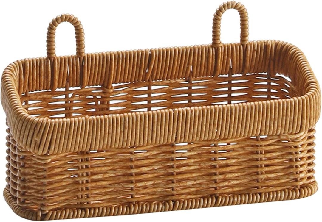 Woven Kitchen Storage Basket Wall Hanging Organizers for Vegetables Efficient Garlic Gingers Container Kitchen Supplies