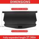 2018-2025 2026 for Chevy Chevrolet Equinox GMC Terrain Cargo Cover Accessories 2024 Black Retractable Trunk Cover Security Shield Shade (Not for EV)