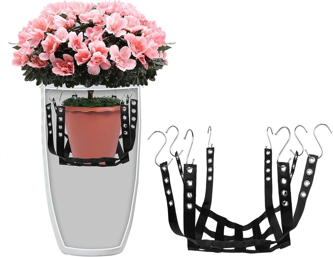 Adjustable Height Planter Inserts for Large Flower Pots, 39'' X39'' Planter Lift Insert Rope for Tall Flower Pots, Indoor or Outdoor