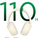 TALIX H30 Hybrid Active Noise Cancelling Headphones, 110H Playtime Hi-Res Audio Bluetooth 6.0 Wireless Over Ear ANC Headphones for Commute/Workout/Gym (Off-White)
